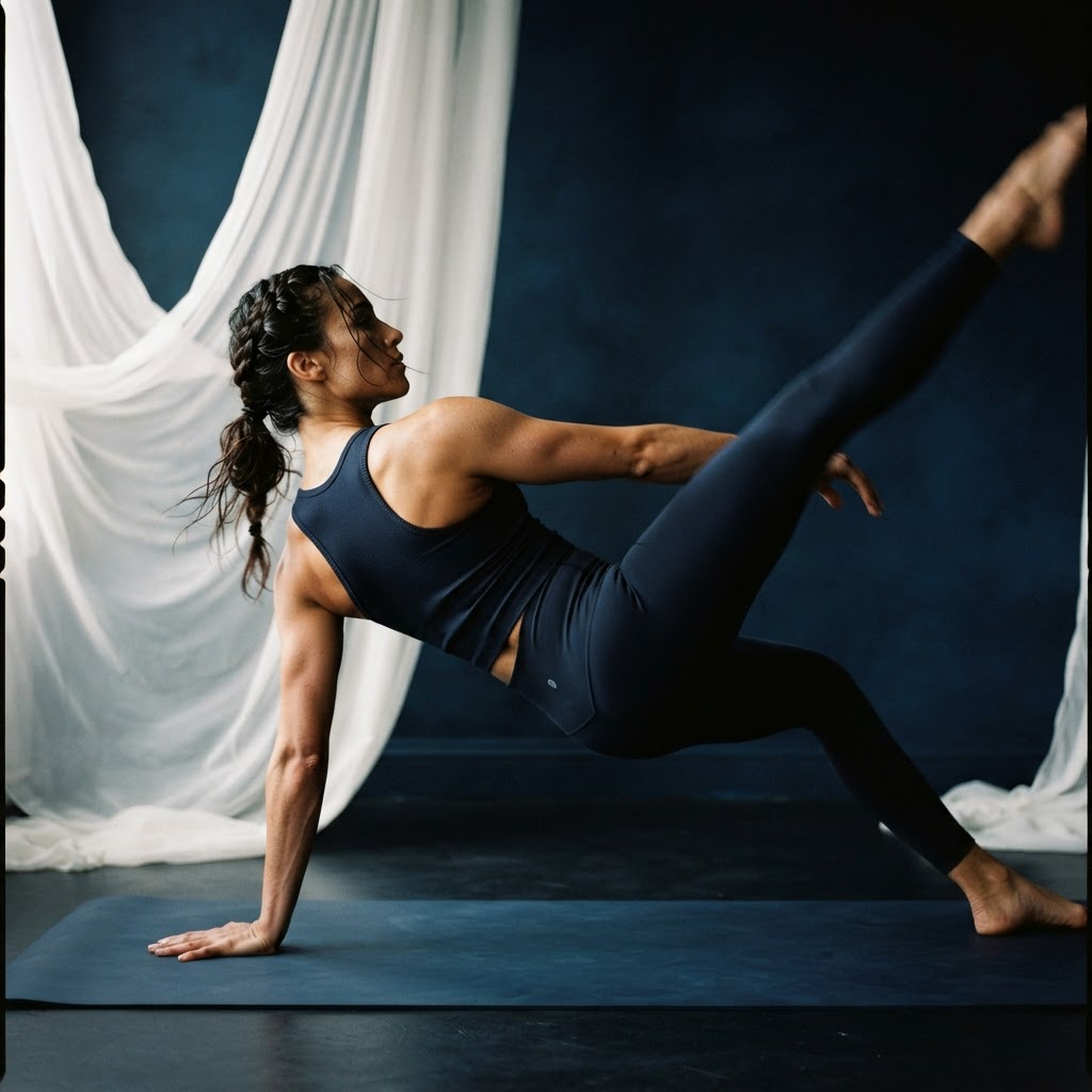 Movimento consciente durante uma prática de Pilates